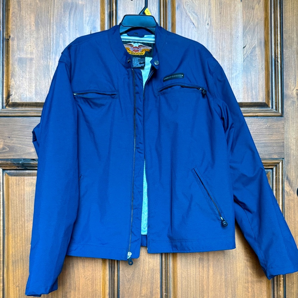 Harley-Davidson Men's Deep Blue Lightweight Jacket